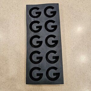 RARE TOM FORD ERA GUCCI LUXURY G DRINK BAR BLACK ICE CUBE TRAY